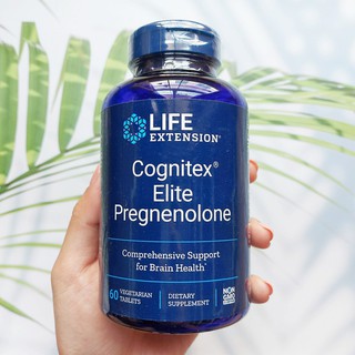 50% Sale!!! EXP: 04/23 อาหารเสริม เพื่อสุขภาพสมอง Cognitex Elite Pregnenolone 60 Vegetarian Tablets (Life Extension®)