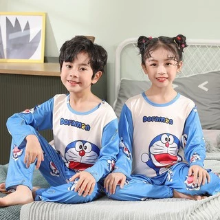 ลด10% โค้ด DDXDECW4 ชุดนอนเด็กลายการ์ตูนชุดยาวแบบน่ารักพร้อมส่ง100cm-150cm นื้อผ้าลื่นใส่สบาย