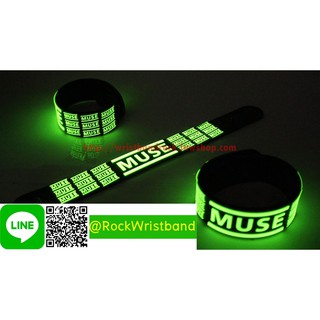 Muse ขายริสแบนด์เรืองแสง มิวส์ MUS235GA Wristband สายรัดข้อมือวงร็อค