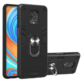 Xiaomi Redmi Note 9S Redmi Note 9 Pro Note 8 8T Note 7 Pro เคสเกราะ ทนทาน พร้อมแหวนแม่เหล็กยึดในรถยนต์ ขาตั้ง ดูดซับแรงกระแทก ป้องกัน