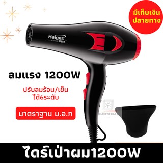 Miniไดร์เป่าผมแบบพับเก็บได้ ไดร์เป่าผม Hair dryer ดูแลเส้นผม ผมแห้งไว พกพาสะดวก พลังงานสูงถึง1200W ปรับได้3