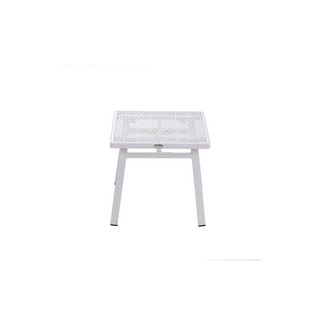 ส่งฟรี โต๊ะข้างเหล็ก FIORE TABLE TEA WHITE | SPRING | CF-MT-ST010.H โต๊ะสนาม เฟอร์นิเจอร์นอกบ้าน Outdoor Living End Year