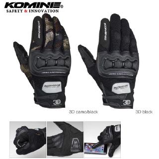 Komine ถุงมือ KOMINE GK215 3D ตาข่ายเทคโนโลยี ถุงมือมอเตอร์ไซค์ ถุงมือมอเตอร์ไซค์ ถุงมือมอเตอร์ไซค์ ถุงมือขี่มอเตอร์ไซค์ กีฬา ผู้ชาย Guantes