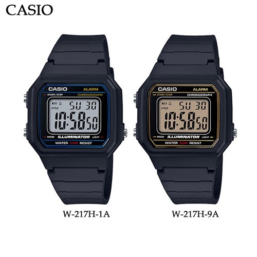Casio Standard นาฬิกาข้อมือผู้ชาย สายเรซิ่น รุ่น W-217HW-217H-1AW-217H-1AVDFW-217H-9AW-217H-9AVDF