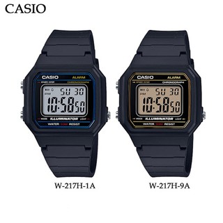 Casio Standard นาฬิกาข้อมือผู้ชาย สายเรซิ่น รุ่น W-217H,W-217H-1A,W-217H-1AVDF,W-217H-9A,W-217H-9AVDF