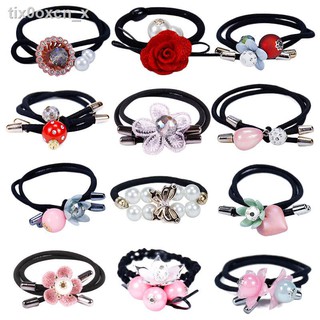 ♛เชือกคาดศีรษะเวอร์ชั่นเกาหลีของ ขนาดเล็กสด hair tie hair rubber band jewelry head rope female hair band hair accessorie