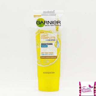 🔥โปรค่าส่ง25บาท🔥GARNIER LIGHT COMPLETE BRIGHTENING Scrub FOAM 100 ml โฟม การ์นิเย่ ไลท์ ไบรท์เทนนิ่ง สครับ