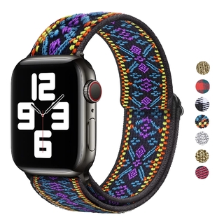 สายนาฬิกาไนล่อนสําหรับ Apple Watch Band 38 มม . 42 มม . Series 6 Se 543 2 1 44 มม .