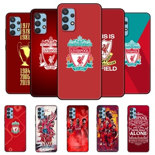 เคสโทรศัพท์มือถือ ซิลิโคนนิ่ม tpu ลาย Liverpool สีดํา สําหรับ Samsung Galaxy A32 A52 A72 4G 5G A52S 5G A41