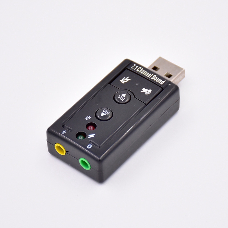 ซาวน์การ์ด USB 7.1 ฟรีการ์ดเสียงภายนอก