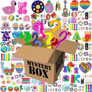 ของเล่น Fidget Toy Pack Mystery Box Surprise Gift Push Bubble Fidget คลายเครียด สําหรับเด็ก และผู้ใหญ่ 2022 สุ่มสี 5-20 ชิ้น