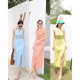 SATU | Julia linen dress ชุดเดรสลินิน