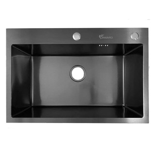 Embedded sink BUILT-IN SINK THAI FORWARD FS6845 1B BLACK Sink device Kitchen equipment อ่างล้างจานฝัง ซิงค์ฝัง 1หลุม THA