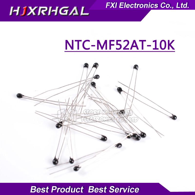 100pcs NTC MF52AT MF52 B 3950 10K NTC Thermistor Thermal Resistor 5% NTC-MF52AT-10K