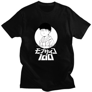 เสื้อยืด Mob Psycho 100 Anime Classic Cute Cartoon Print Summer Short-Sleeved   Loose Cas