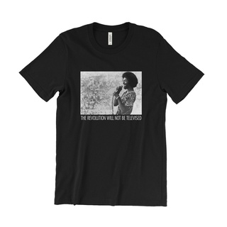 [S-5XL]เสื้อยืด พิมพ์ลาย Gil Scott-Heron The Revolution Will Not Be Televised สําหรับผู้ชาย