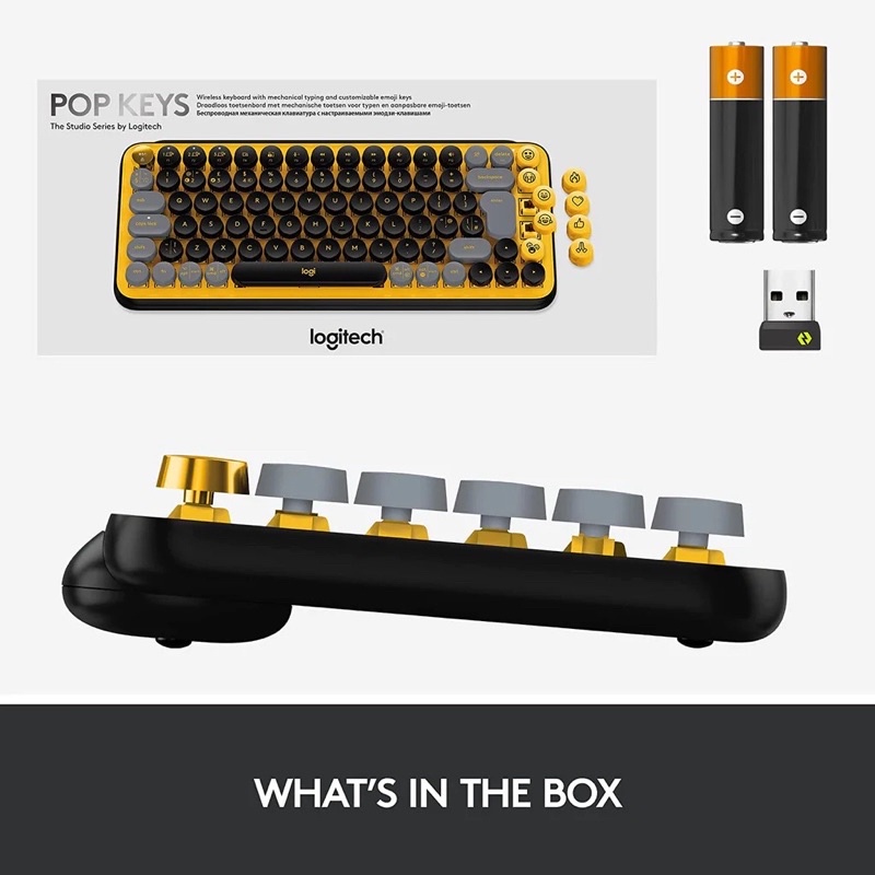 Logitech POP KEY keyboard wirelessbluetooth *ส่งฟรี ประกันไทย