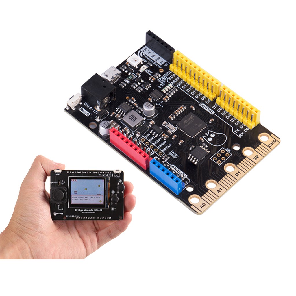 บอร์ด Bridge รองรับ Arduino Shield เขียนโปรแกรม Arduino Micro Python ...
