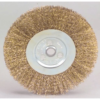 AGASS WIRE WHEEL BRUSH 6" แปรงลวดกลม ทองเหลือง ไม่มีแกน ขนาด 6 นิ้ว