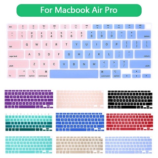 ใหม่ แผ่นซิลิโคนครอบคีย์บอร์ด กันฝุ่น สําหรับแล็ปท็อป 2022 macbook Air 13 นิ้ว M2 M1 Chip A2337 A2338 A2179 Touch ID Retina Display Soft Skin 2022