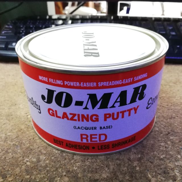 สีโป๊ว สีโป้วแดงตราโจม่า Jo-Mar Jomar สีโป้วเหล็ก สีโป๊วแดง ขนาด 1 กก. ถูกที่สุด!