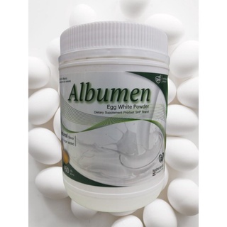 พร้อมส่ง**ผงโปรตีนไข่ขาว Albumen 450 g สูตรเข้มข้น