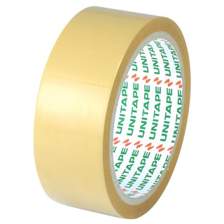 เทปโอพีพี 1 1/2 นิ้วx45 หลา สีชา ยูนิเทป OPP Tape 1 1/2 inch x45 yd, Amber Color Uni-tape