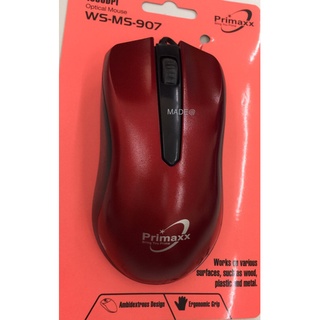 เมาส์มีสาย Basic Optical Mouse USB Mouse primaxx 907