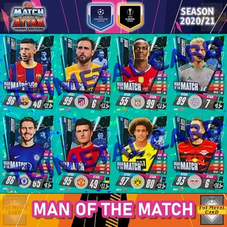 MATCH ATTAX 2020/21 UEFA CHAMPIONS LEAGUE: MAN OF THE MATCH การ์ดสะสมฟุตบอล Football Trading Card