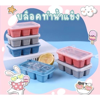 พิมพ์ซิลิโคนทำน้ำแข็ง 6 ช่อง🧸ที่น้ำแข็งแบบถาดเหลี่ยม พิมพ์ถาดแบบ 6 ช่อง บล็อคน้ำแข็งทำเอง