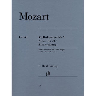 MOZART Violin Concerto no. 5 A major K. 219 (HN679)