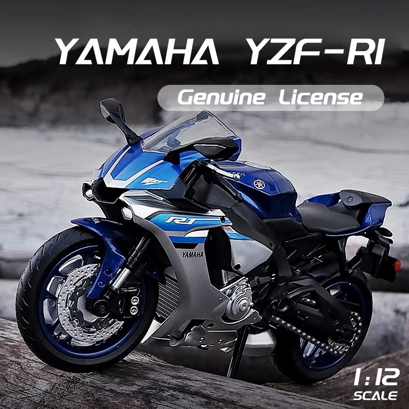 RUM1:12 Scale Yamaha YZF-R1 รถจักรยานยนต์รุ่น diecast รถของเล่นเด็กของเล่นเด็กวันเกิดรถของเล่น