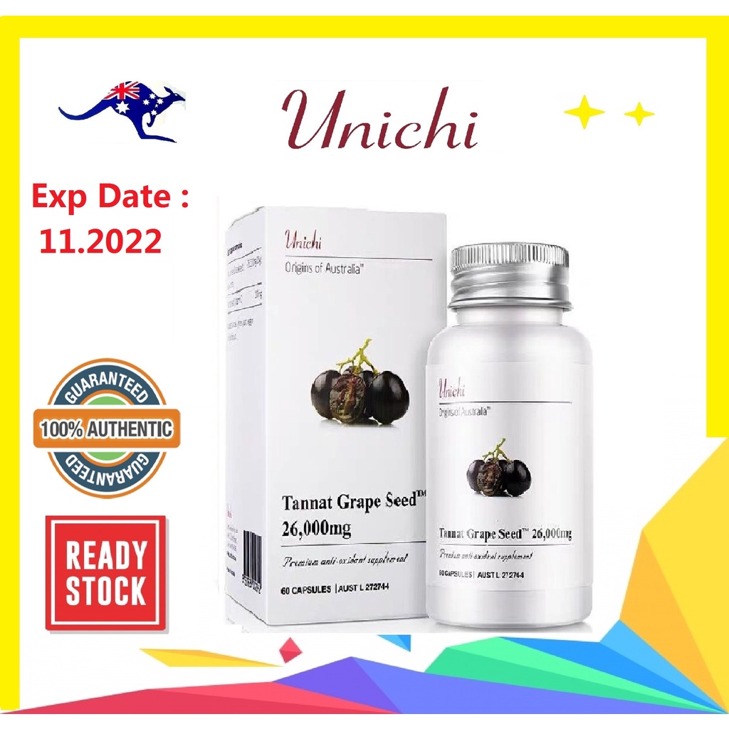 Unichi Tanat Grape Seed 26,000มก. 60 แคปซูล