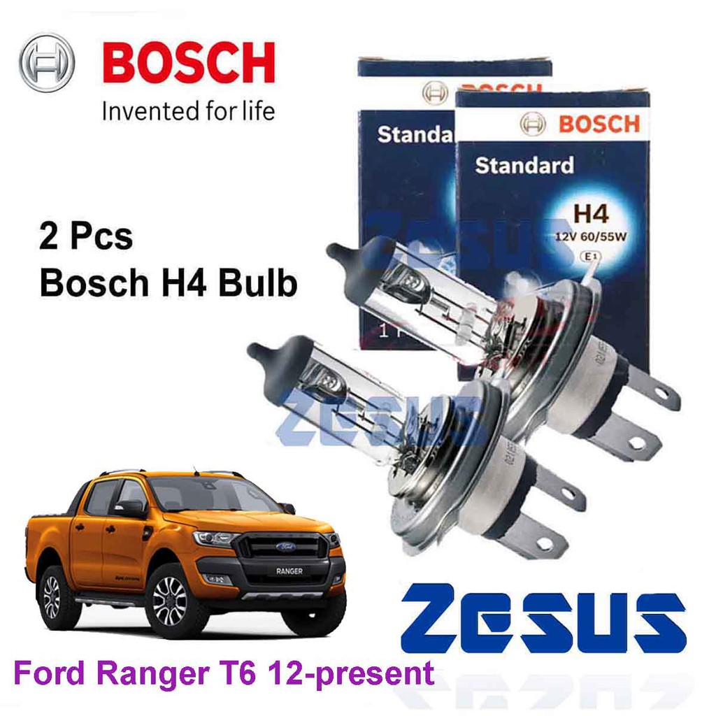 2 ชิ้น x Mentol Lampu Zesus Osram ไฟหน้าฮาโลเจน Yellowish Bulb H4 12v -Ford Ranger T6 2012-ปัจจุบัน