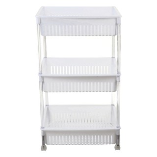 ชั้นวางของพลาสติก 3 ชั้นมีล้อ KEYWAY AP383  PLASTIC SHELF WITH CASTERS KEYWAY AP383