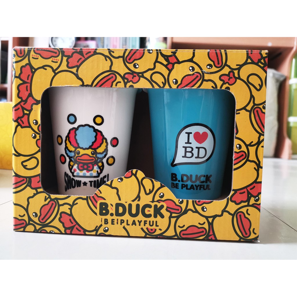 แก้วน้ำคู่ลายเป็ด B.Duck Tesco Lotus (ชุดที่ 1)