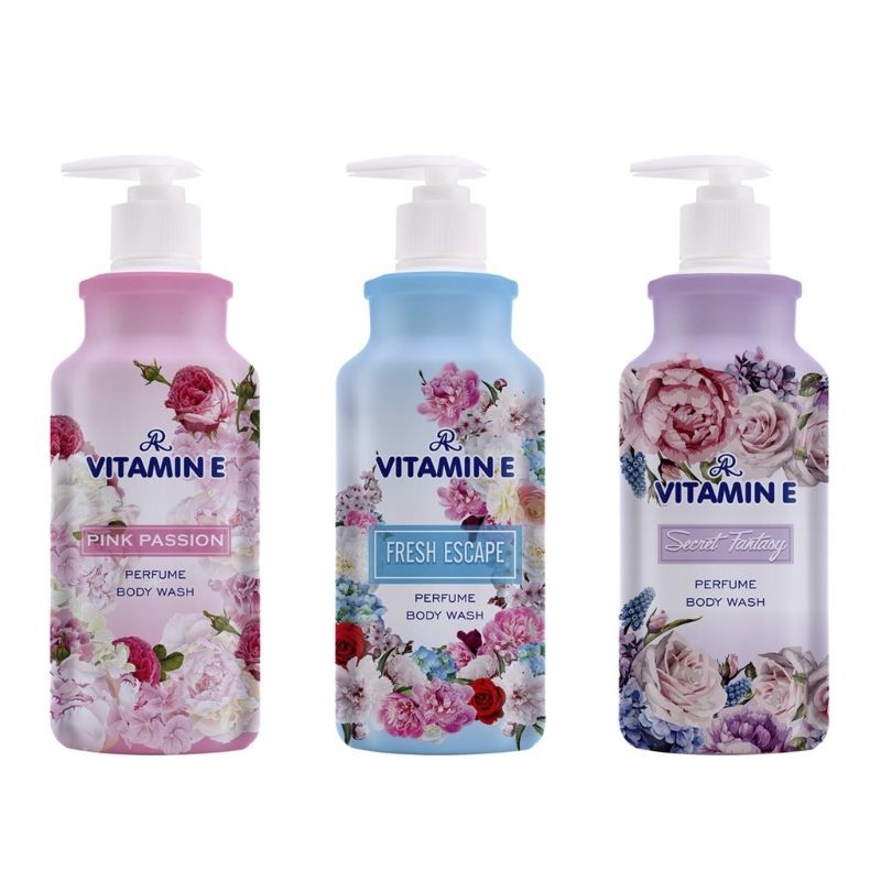 AR Vitamin E Perfume Body Wash เอ อาร์ วิตามิน อี ครีมอาบน้ำ น้ำหอม 400 มิลลิลิตร