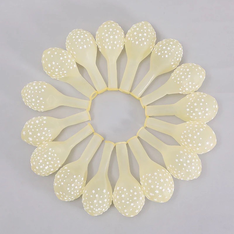 ลูกโป่งใสลายดาว ขนาด 12นิ้ว (แพ็คละ10-50ใบ) - รูปที่ 2