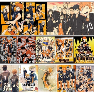 สติกเกอร์โปสเตอร์ PVC ลายอนิเมะ Haikyuu กันน้ำ สําหรับติดตกแต่ง