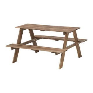 RESO โต๊ะปิคนิคสนามเด็ก Childrens picnic table 92*89*49 cm (น้ำตาลเทา)