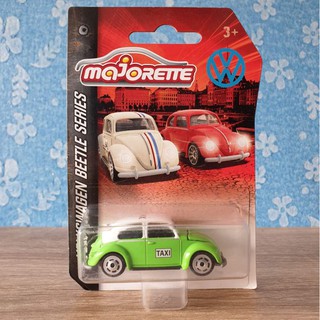 โมเดลรถเหล็ก Majorette VW BEETLE_VOLKSWAGEN BEETLE SERIES # Green สีเขียว เปิดฝากระโปรงหน้ารถได้