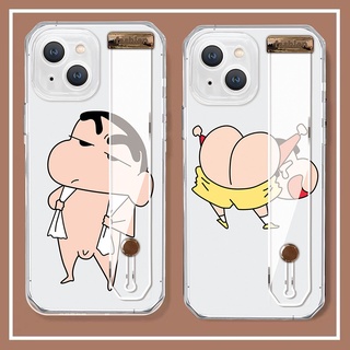 สายรัดข้อมือ การ์ตูน น่ารัก เครยอน ชินจัง เคส Samsung Galaxy note8 note9 s10 plus s10 lite + s20 s20fe fe s21 fe s22 plus ultra note10 lite plus  note 20 ultra CASE โปร่งใส นางแบบคู่ ซิลิกาเจล ผู้หญิง ชาย เปลือกนิ่ม เคส