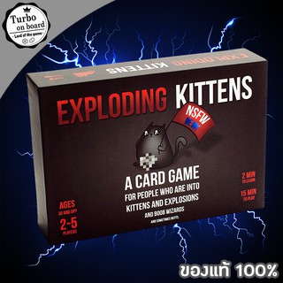 (ของแท้) Exploding Kittens: NSFW Deck (Black) บอร์ดเกม