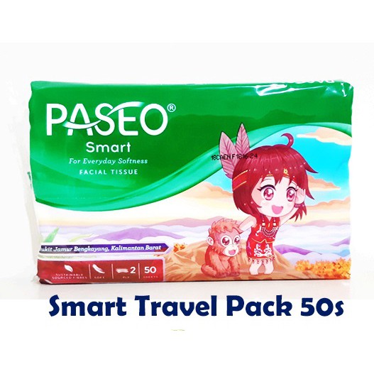Paseo SMART Travel Pack ทิชชู่ 2 ชั้น 50 วินาที