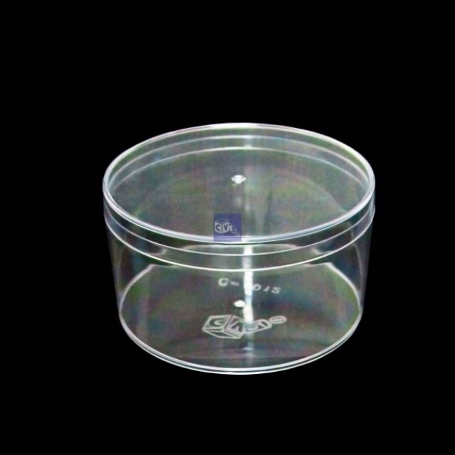 กล่องพลาสติก (PS) ทรงกลมแข็ง ใส 1371,1372,1373 (6ใบ)