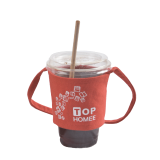 โปรโมชั่น : TOPHOMEE ถุงใส่แก้ว ถุงผ้าใส่แก้ว Coffee Cup holder  Cup Sleeves