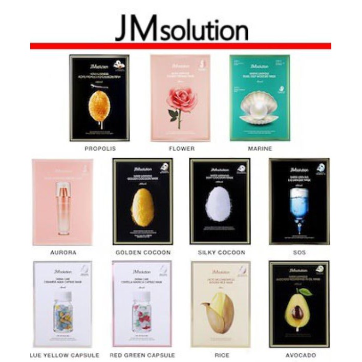 JM Solution Luminous Sheet Mask แผ่นมาร์คหน้า JM Solution ของแท้จากเกาหลี (Beauty Society)