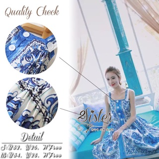  Blue Vintage Splendid Korea Dress