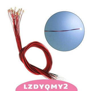 Curiosity 20 X โมเดลรถไฟ Pre - Soldered Micro Litz สายไฟ Led สีขาว