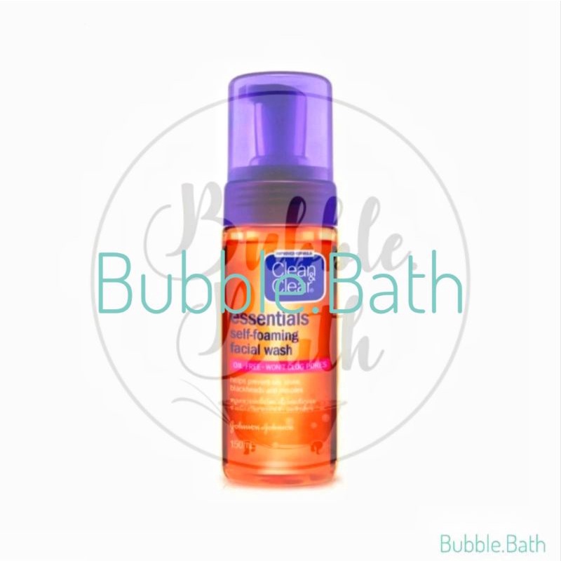 Clean&Clear คลีน แอนด์ เคลียร์ เอสเซนเชียล โฟมมิ่ง เฟเชียล วอช 150ml.